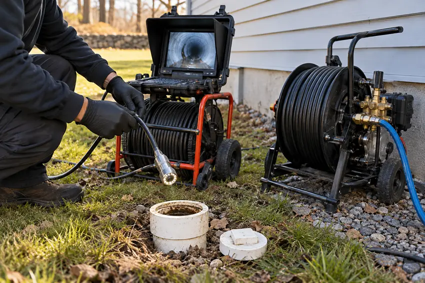 Drain cleaning equipment ready for local service